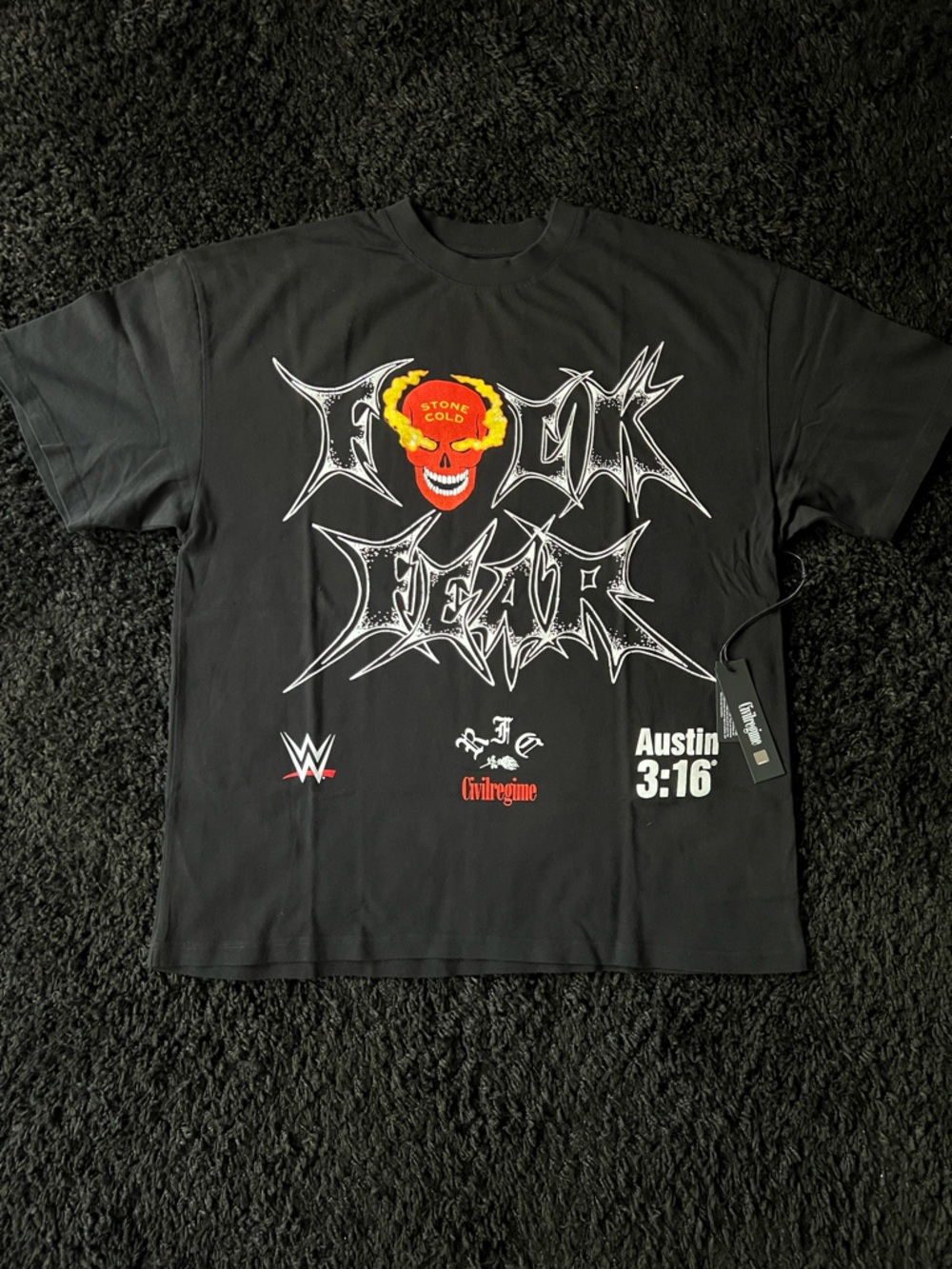 Stone Cold Austin 3:16 Black Graphic Tee